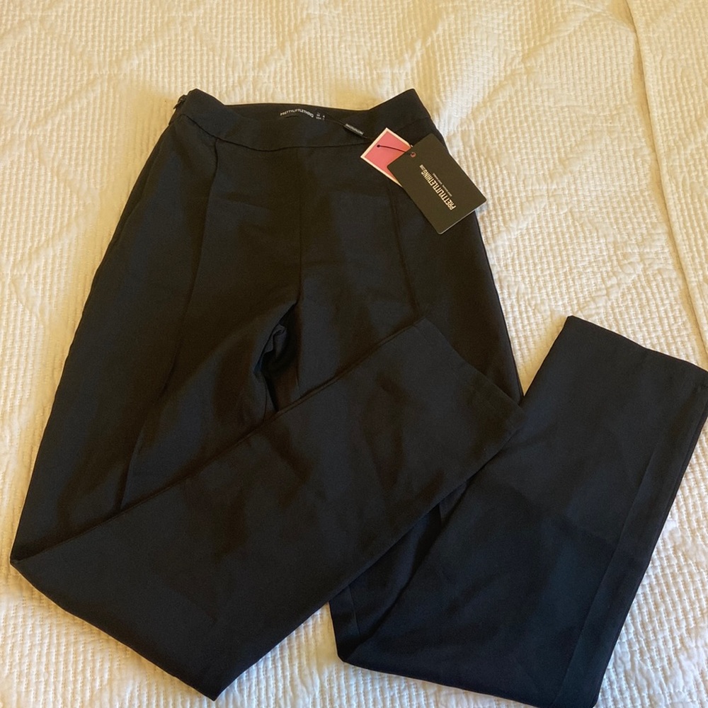Pretty Little Thing Petite Black Suit Trousers